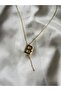 Stainless Steel Letter B Gold Low-Cut Necklace - 2