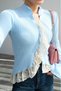 Women's Lace Detailed Buttoned Knitwear Cardigan - 5