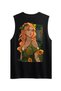 Silent Power Bloom – Premium T-Shirt / Tank Top with Floral Detail (Optional) - 2