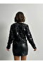 Sequin Blouse - Black |   F1850 - 5