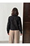 Embroidered Long Sleeve Women's Blouse - Stylish and Modern - Black |   F1993 - Black - 5
