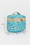 6-Piece Makeup & Organizer Bag Set Stylish Textured Fabric, Zippered, Multi-Purpose for Travel & Daily Use - 2