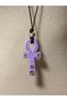 Ankh symbol spiritual symbol design gold leaf handmade ceramic porcelain necklace - 3