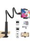 Lazy Phone Stand Desk Bedside Phone Support Black - 2