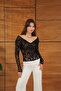 Lace Blouse - Black |   F2071 - 3