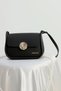 Women's Black Premium Hand and Shoulder Crossbody Bag Daily Bag Small Size - 5