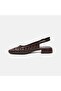 Women's Bitter Brown Laser Cut Detailed Leather Casual Shoes - 3