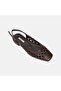 Women's Bitter Brown Laser Cut Detailed Leather Casual Shoes - 7