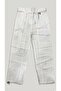 Girl's Linen Trousers White Color with Pockets 6/15 Years - 3
