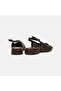 Women's Bitter Brown Laser Cut Detailed Leather Casual Shoes - 5