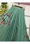 Patterned Chiffon Boho Lined Flared Skirt - 2