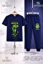 Children's Unisex Hulk Printed Painted Single 3-Piece T-Shirt and Tracksuit Set - 4