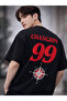 Stray Kids Changbin Printed Oversize Black T-Shirt - 2