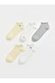 Heart Patterned Women's Booties Socks 5 Pack