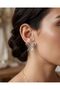 Iconic Design Silver Color Spiral Butterfly Earrings Innocence Earring - 4