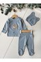 100% Cotton 0-3 Months Newborn Baby Hospital Release Set of 3 - 2