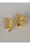 Füsun Earring Butterfly Earring – Gold Vintage Inspired Elegant Stylish Design - 2