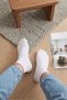 6 Pairs of White Daily Sweat-Proof Cotton Tennis College Unisex Socks - 3