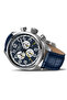 V.2.25.0.170.4 Navy Blue Leather Strap 45 mm Men's Wristwatch Sapphire Glass 10 Atm Water Resistant - 2