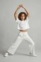 Lumy Combed Cotton Girls' Wide-Leg Summer Trousers - 4