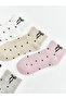 Girl's Polka Dot Booties Socks 5-Pack - 2