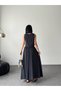 Women's Modal Fabric Crop Blouse - High Waist Long Skirt Two-Piece Set - 2