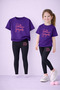Girl's T-Shirt Leggings Set 100% Cotton Flexible Comfortable Casual Sports Mommy and Daughter Combination