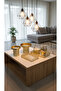 High-End Banquet Set Cake Dessert Display Stand Set+Service Tray Set+Tissue Box+Incense Burner - 3