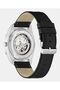 Mens Black Silver Tone Automatic Watch - 3