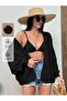 Women's Openwork Patterned Knitwear Jacket