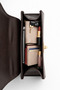 Women's Hand and Shoulder Bag Small Size Stylish Bag with Flap Adjustable Strap Cream White Bitter Coffee - 3