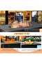 Outdoor Patio Gas Heater, Square Table Central Propane - Fireplace for Garden, Terrace, Pergola - 6
