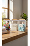 Set of 3 Wooden Handle Lids with Wooden Handles Colored & White & Tablet Jar 2000ml