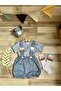 Diş Wheat Baby Boy Salopet Shirt Socks Crown Set - 3