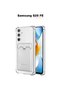 Samsung Galaxy S25 Fe Compatible Card Holder Wallet Transparent Edge Protection Corners Tank Phone Case