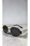 Silver Color Frame Black Glass Premium Sun Glasses Unisex Uv-400 - 2