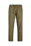 Men Green Solid Relaxed Fit Pants