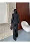 Women's Double-Breasted Collar Button Detailed Blazer Jacket High-Waisted Wide-Leg Pants Two-Piece Set - 8