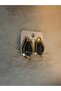 Black-Gold Design Earrings - 2