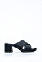 Nvl 795 Cross-Strapped Thick Heeled Slippers - 2