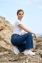 Jeans - Bol Paça Palazzo Lycra Blue Pants - 4