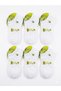 Women's 6 Pairs Bamboo Short Socks White Sneakers and Sports Shoe Socks - 4