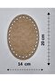 Wooden 20X14 cm 10 Pieces Oval Tray Knitting Plate Supla Perforated Coaster Crochet Base Craft Basket Base