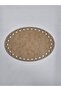 Wooden 18X12.5 cm 10 Pieces Oval Tray Knitting Plate Supla Perforated Coaster Crochet Base Craft Basket Base - 3