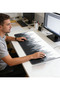 Misty Forest Extended gaming mouse pad, with a non-slip rubber base and a soft fabric mouse pad. - 8