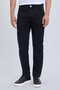 Black Slim Fit 5 Pocket Cotton Canvas Trousers - 2