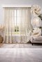 New Design Mesh Tulle Cream-Non-Crinkle 1X3 Dense Pleat