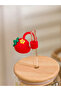 Lcw Home Colorless Heart Printed Glass with Straw 450 ml - 2