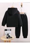 Printed Kids' Girls/Boys Tracksuit Set - Unisex Hooded Sweatshirt Jogger Tracksuit Set - 2