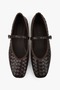 Women's Cheeky Brown Knitted Look Ballerinas - 2